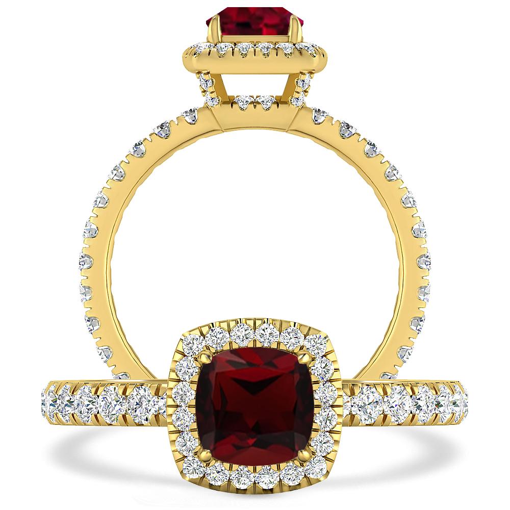 Yellow Gold - Garnet