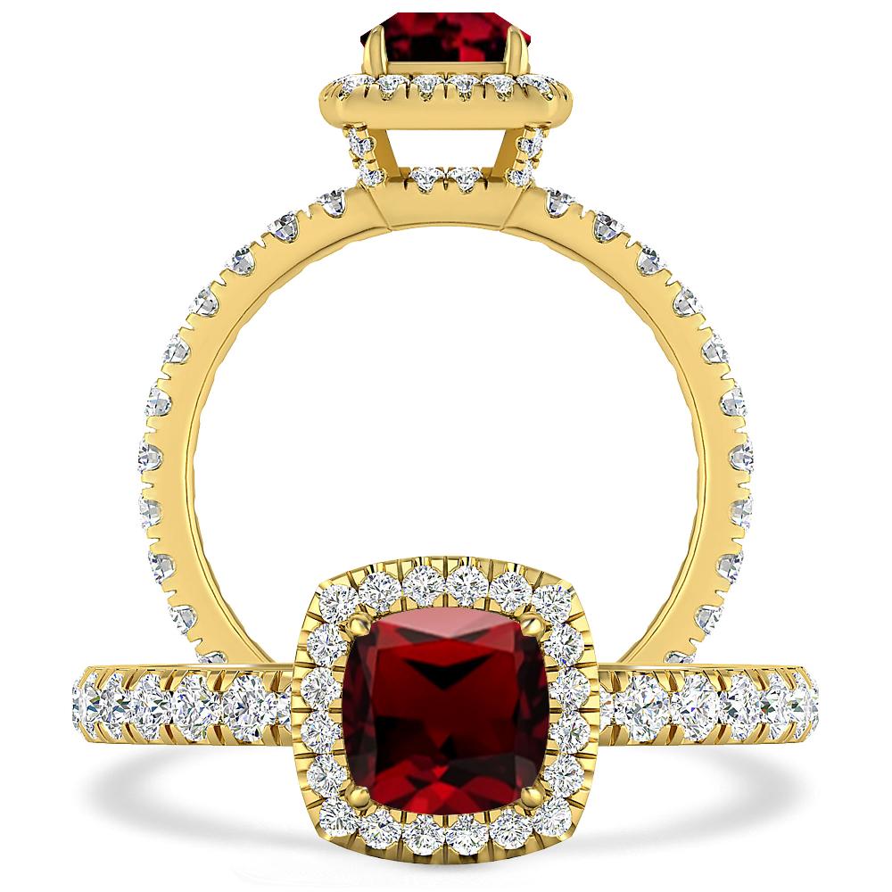 Yellow Gold - Garnet