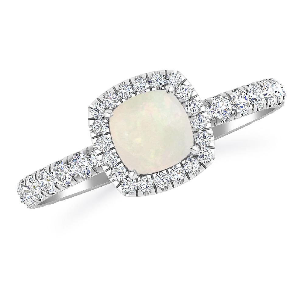 White Gold - Opal