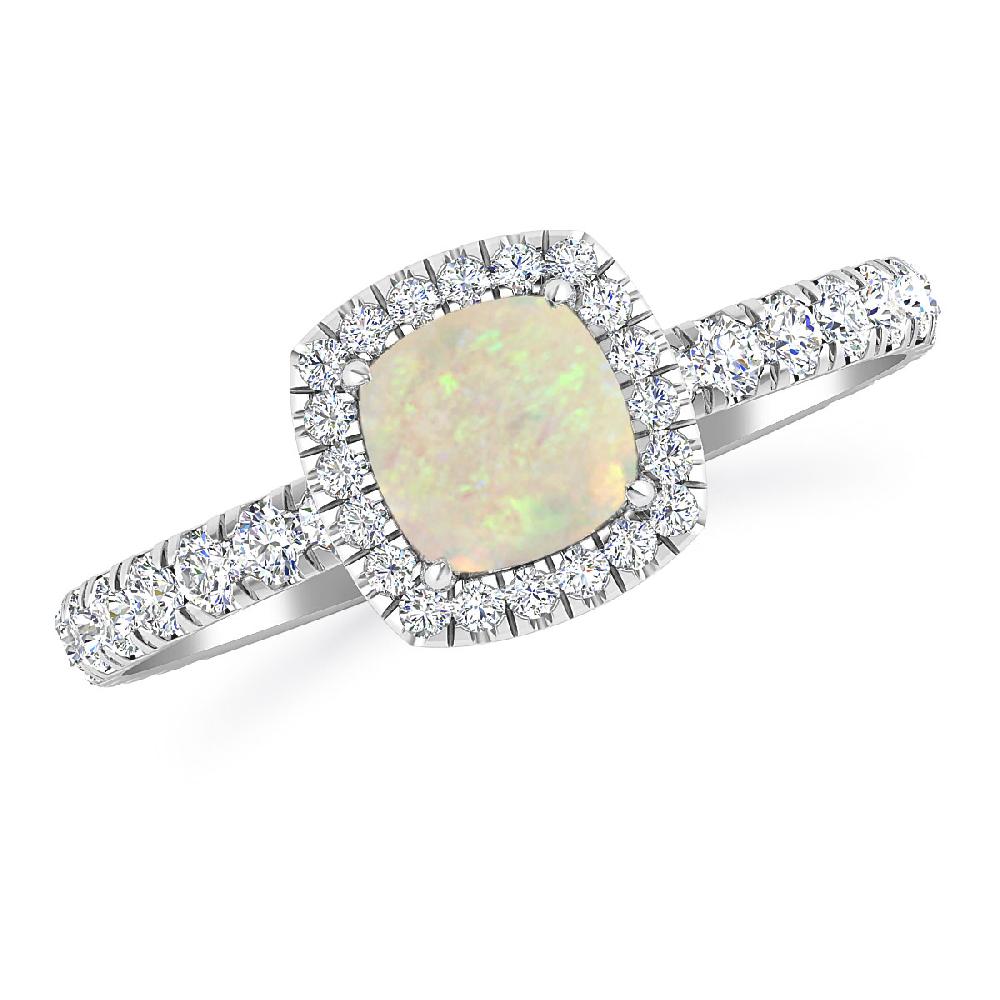 White Gold - Opal