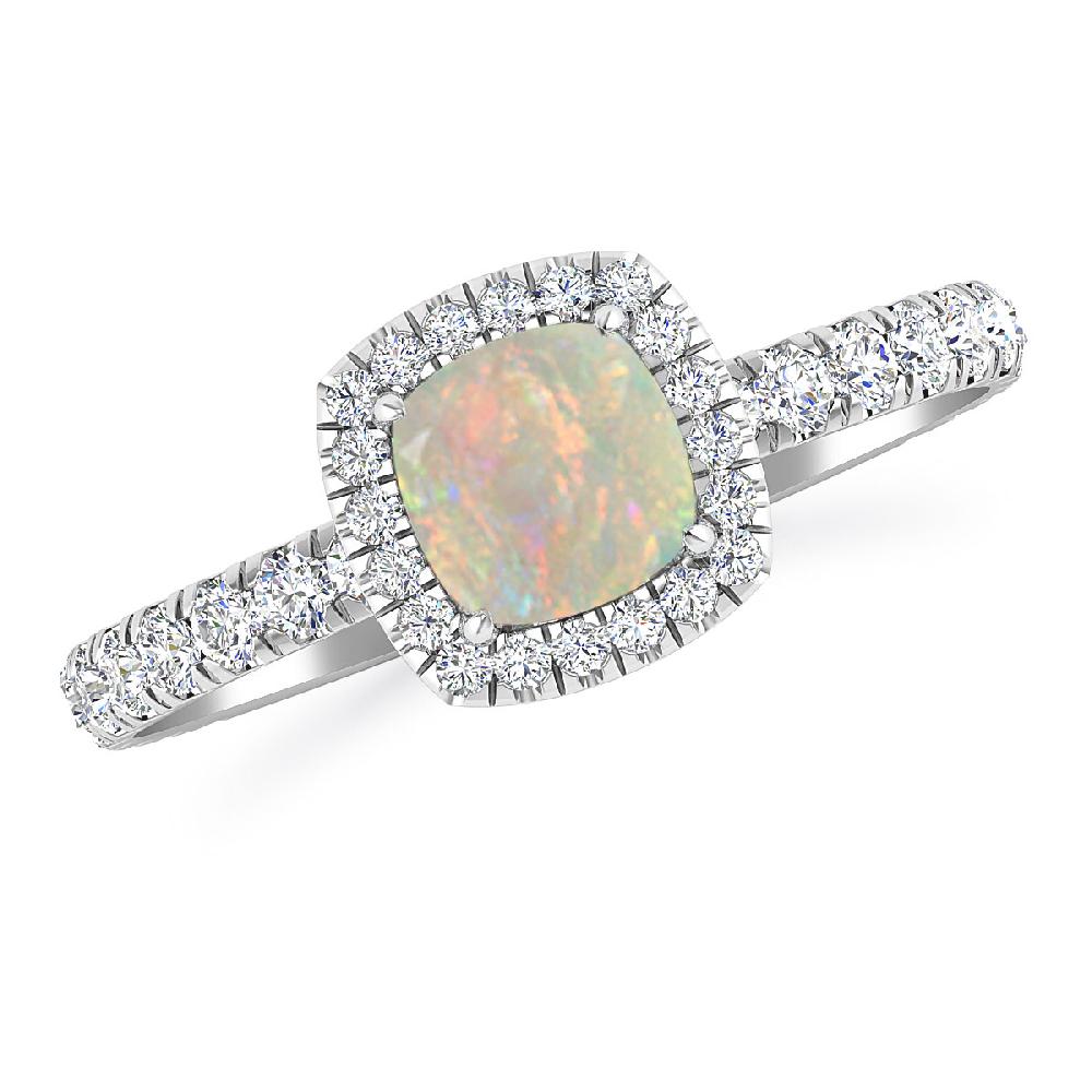 White Gold - Opal