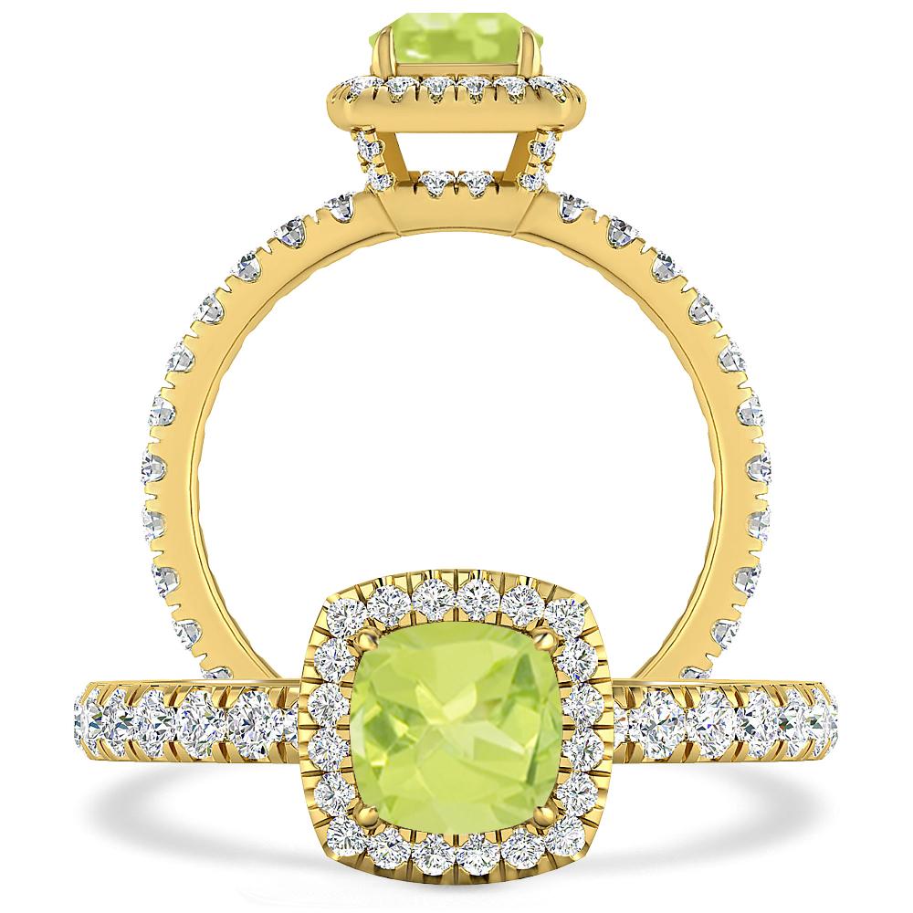 Yellow Gold - Peridot