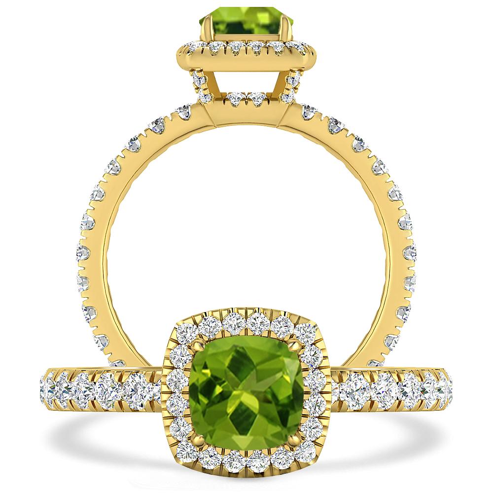 Yellow Gold - Peridot