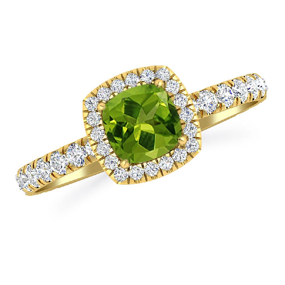 Yellow Gold - Peridot