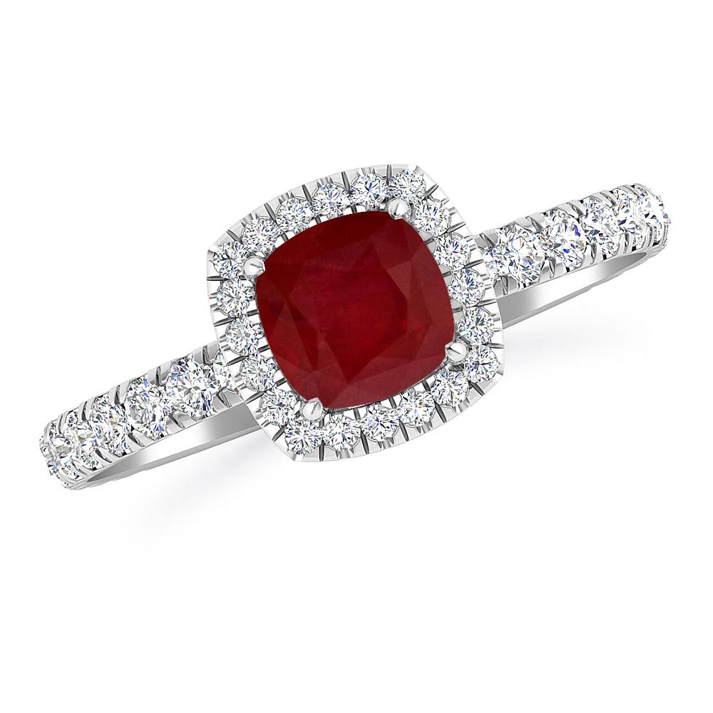 White Gold - Ruby