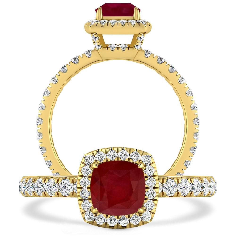 Yellow Gold - Ruby