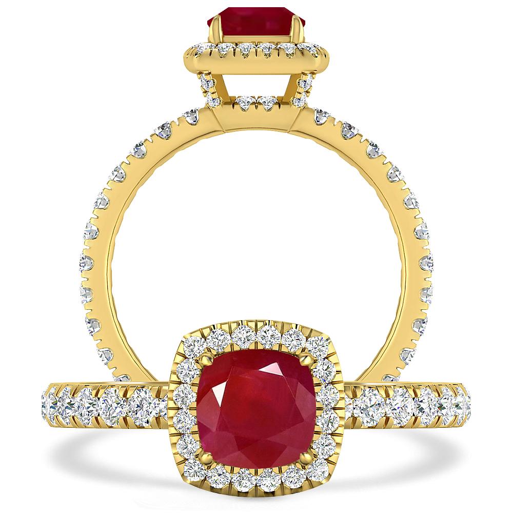 Yellow Gold - Ruby