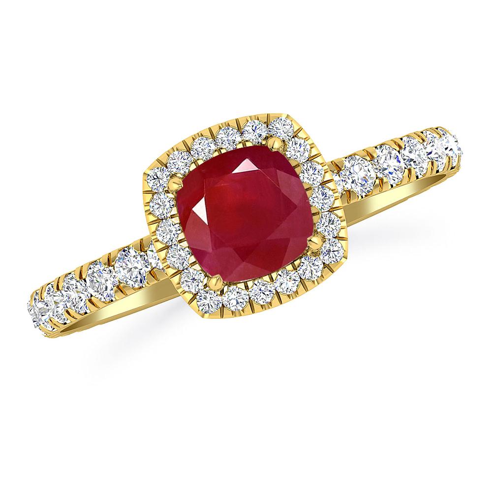 Yellow Gold - Ruby