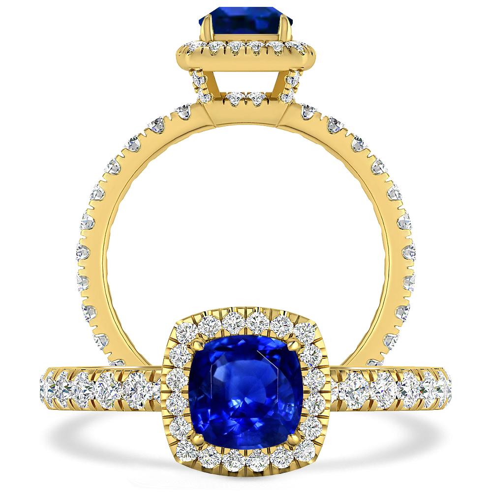 Yellow Gold - Sapphire