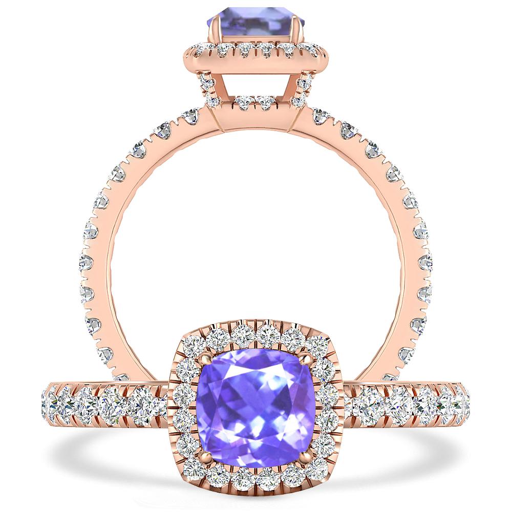 Rose Gold - Tanzanite