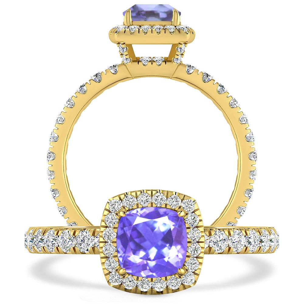 Yellow Gold - Tanzanite