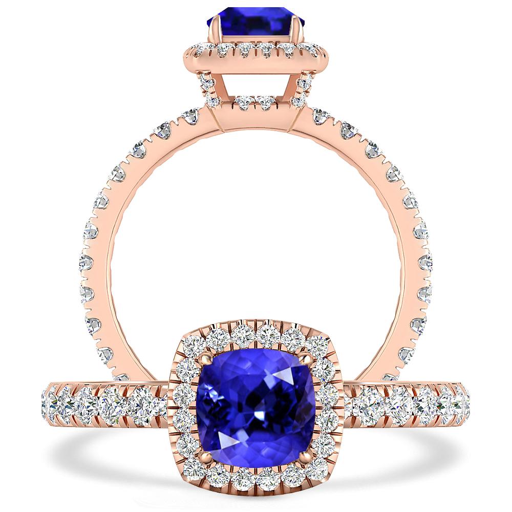 Rose Gold - Tanzanite