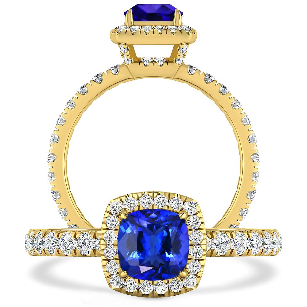 Yellow Gold - Tanzanite