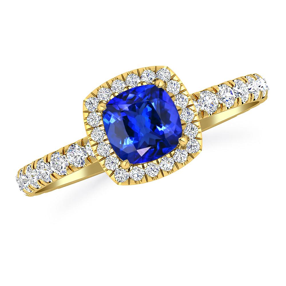 Yellow Gold - Tanzanite