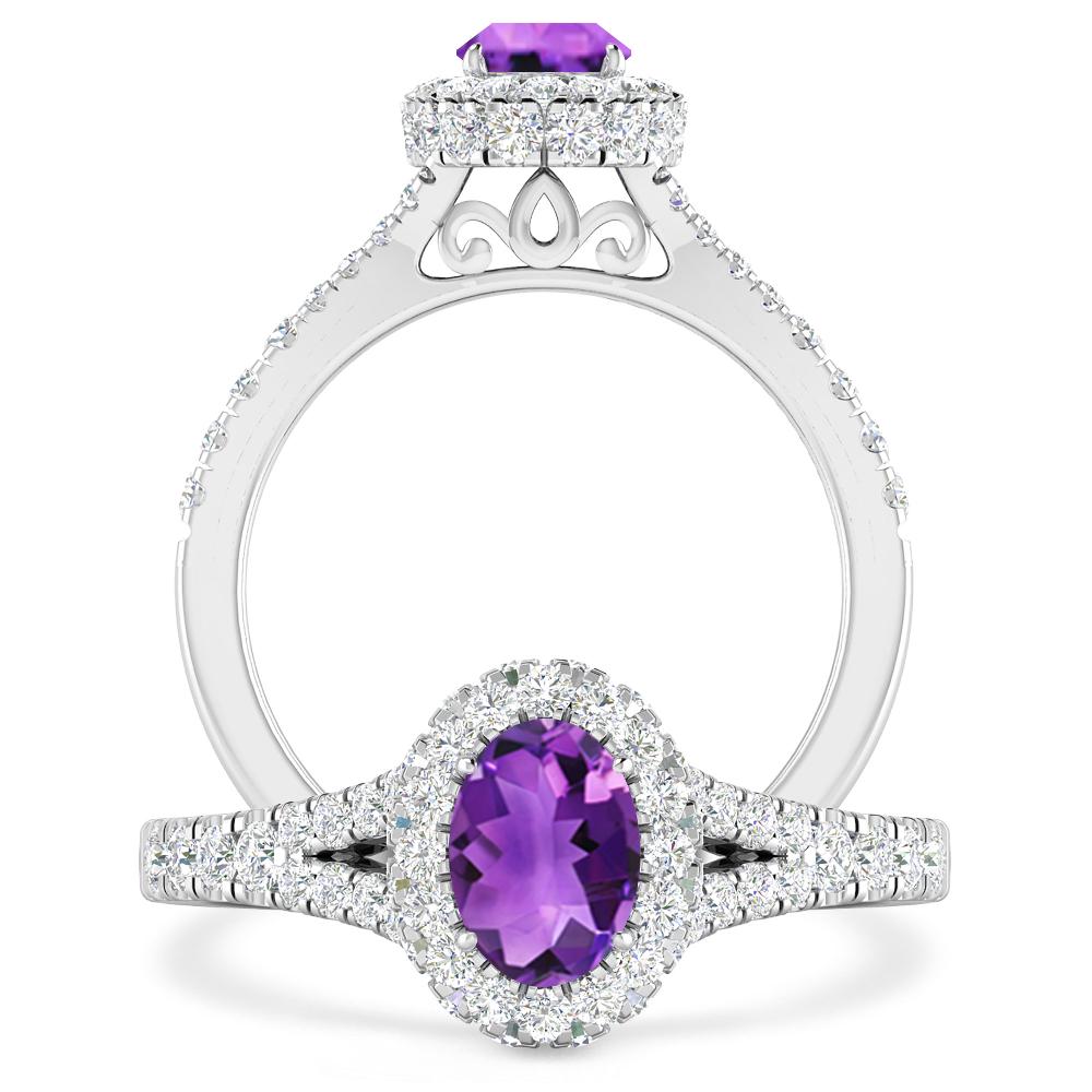 White Gold - Amethyst