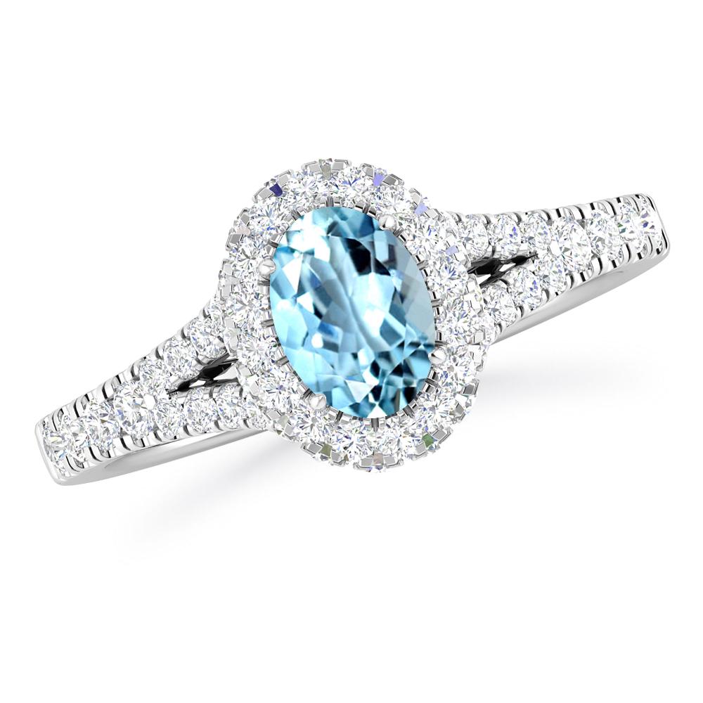 White Gold - Aquamarine