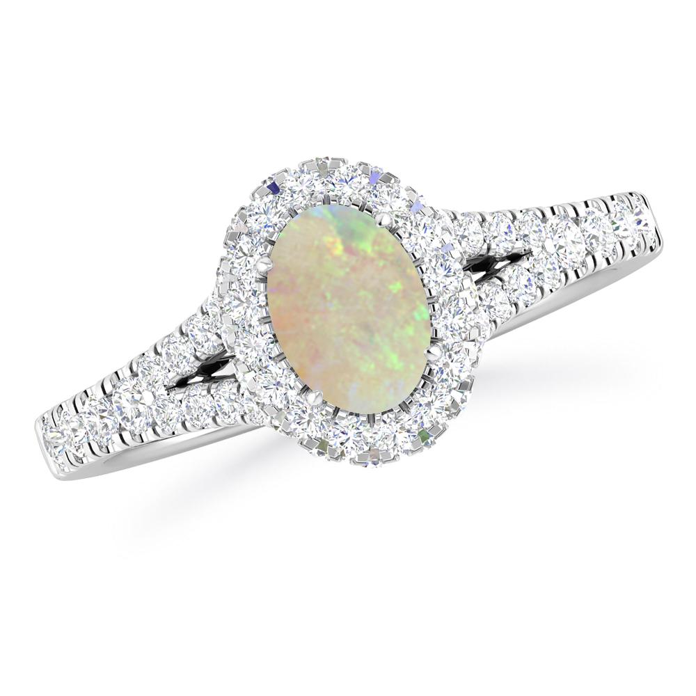White Gold - Opal