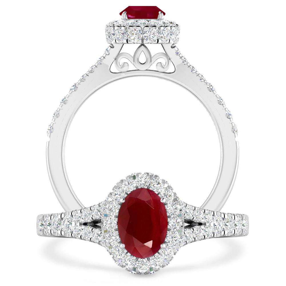 White Gold - Ruby