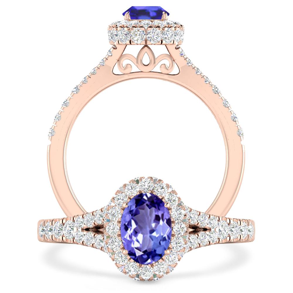 Rose Gold - Tanzanite