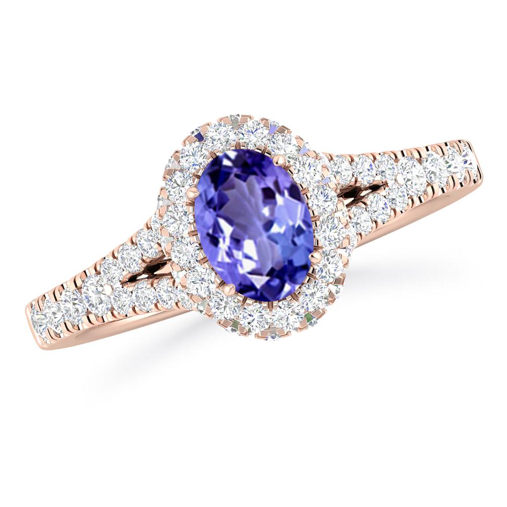 Rose Gold - Tanzanite