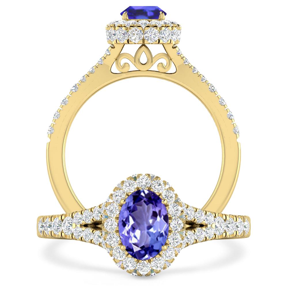 Yellow Gold - Tanzanite