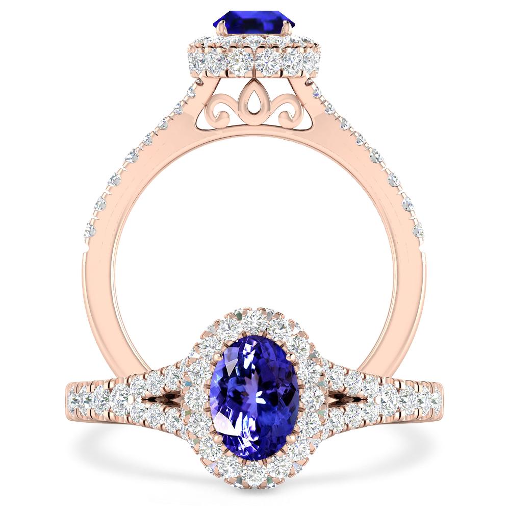 Rose Gold - Tanzanite