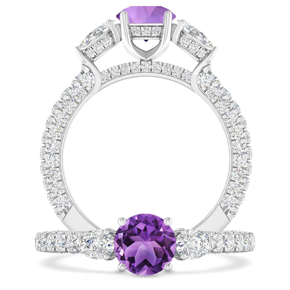 White Gold - Amethyst