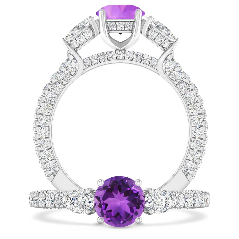 White Gold - Amethyst