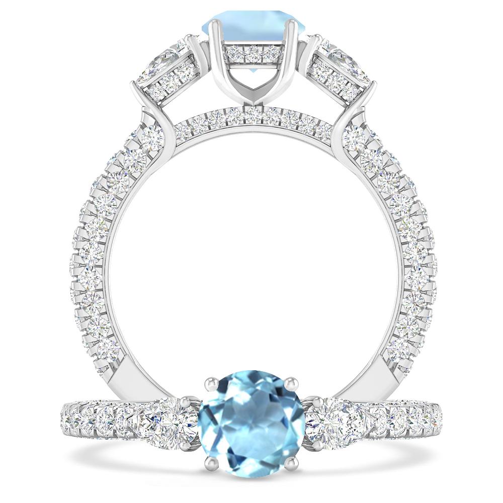White Gold - Aquamarine