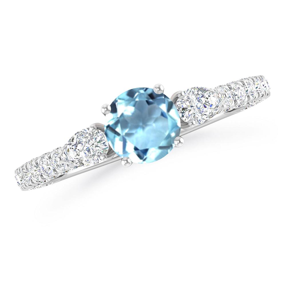 White Gold - Aquamarine