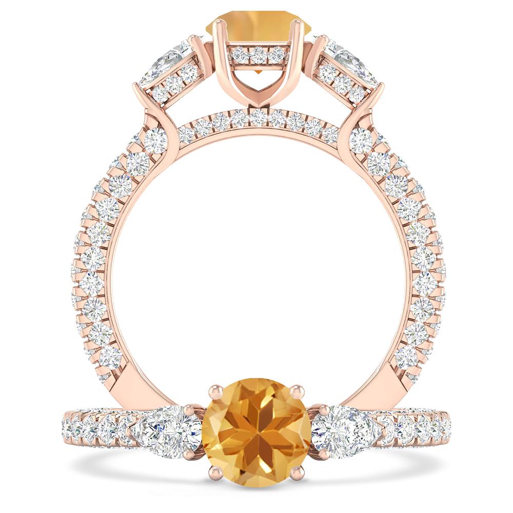Rose Gold - Citrine