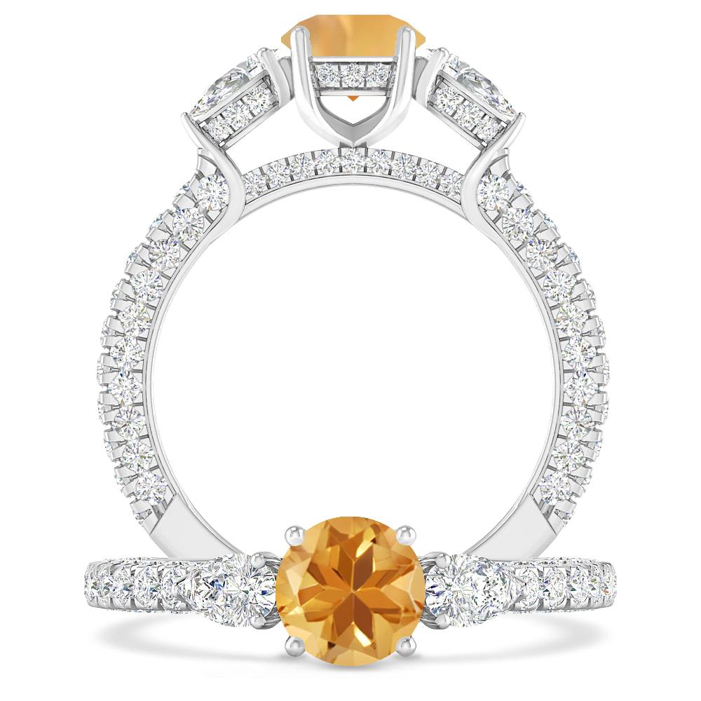 White Gold - Citrine