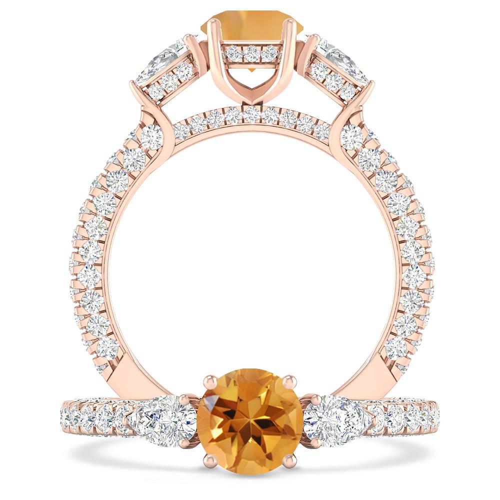 Rose Gold - Citrine