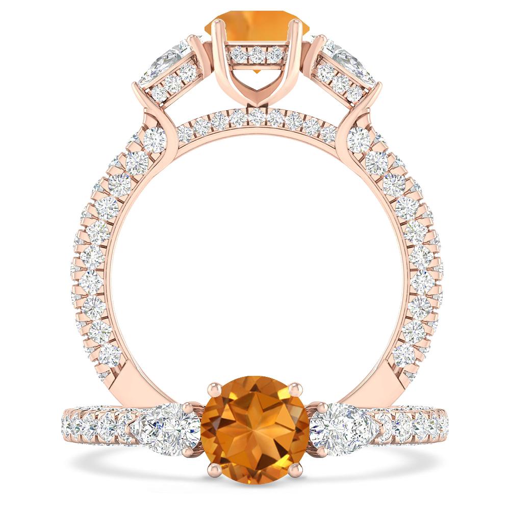 Rose Gold - Citrine