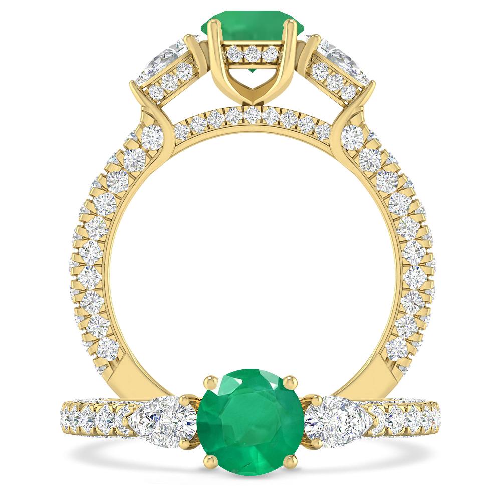 Yellow Gold - Emerald