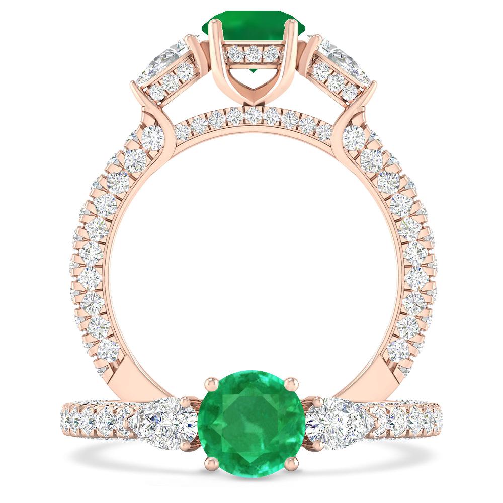 Rose Gold - Emerald