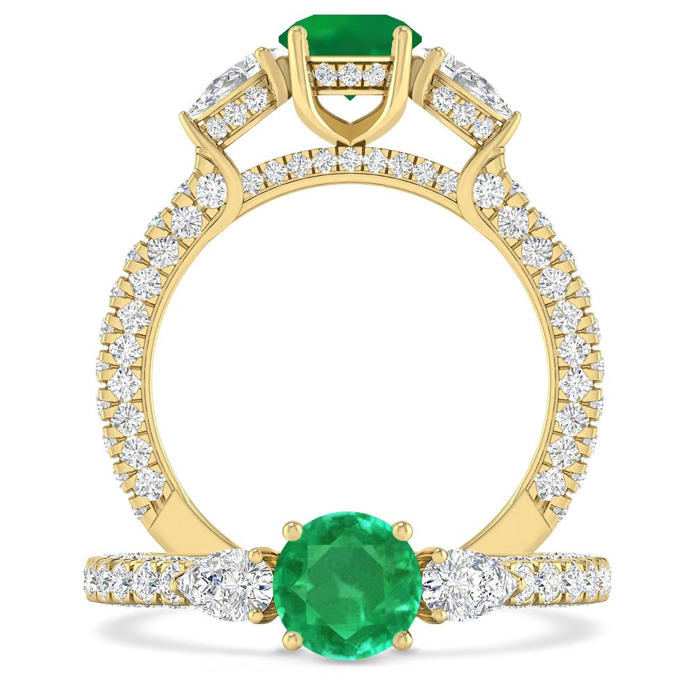 Yellow Gold - Emerald