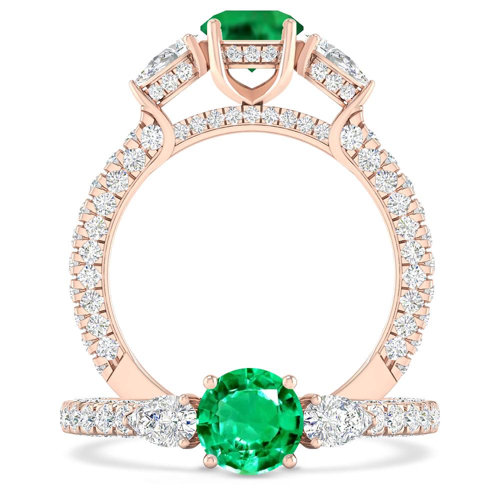 Rose Gold - Emerald