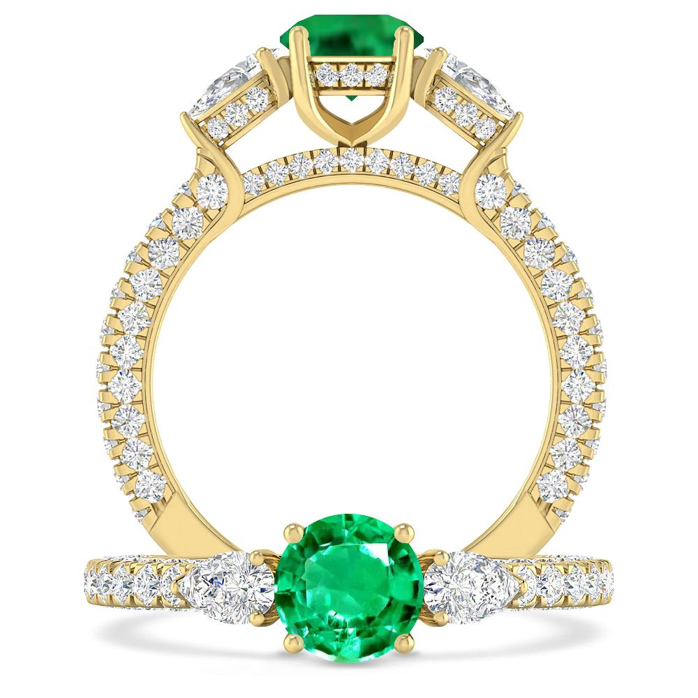 Yellow Gold - Emerald