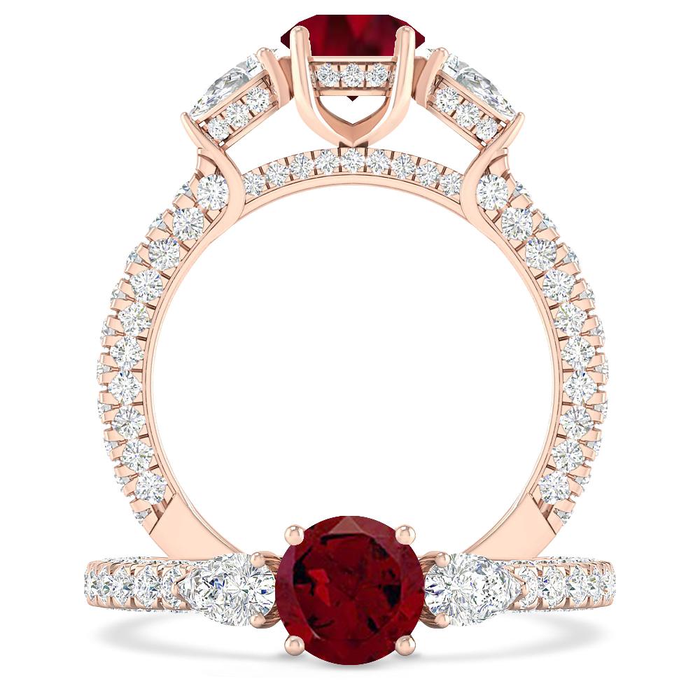 Rose Gold - Garnet