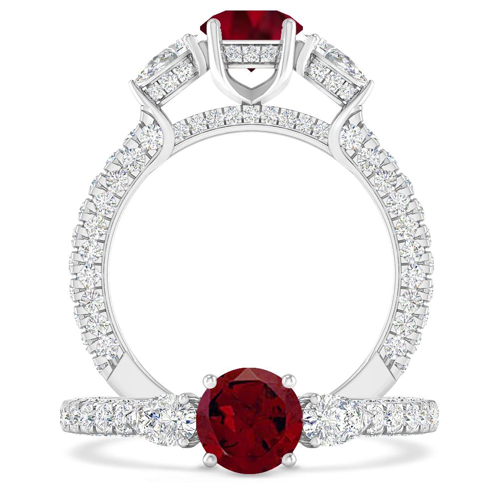 White Gold - Garnet
