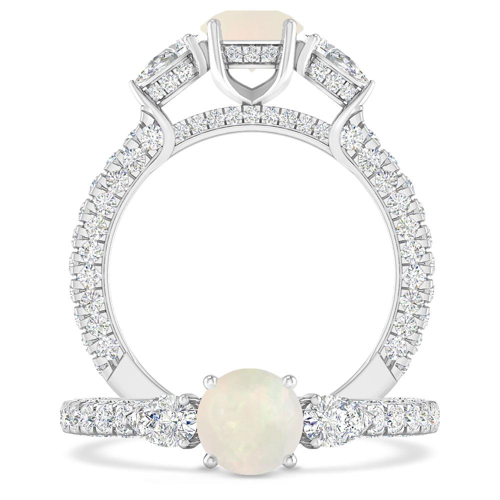 White Gold - Opal