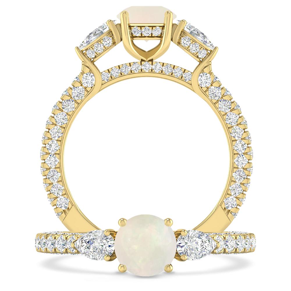 Yellow Gold - Opal