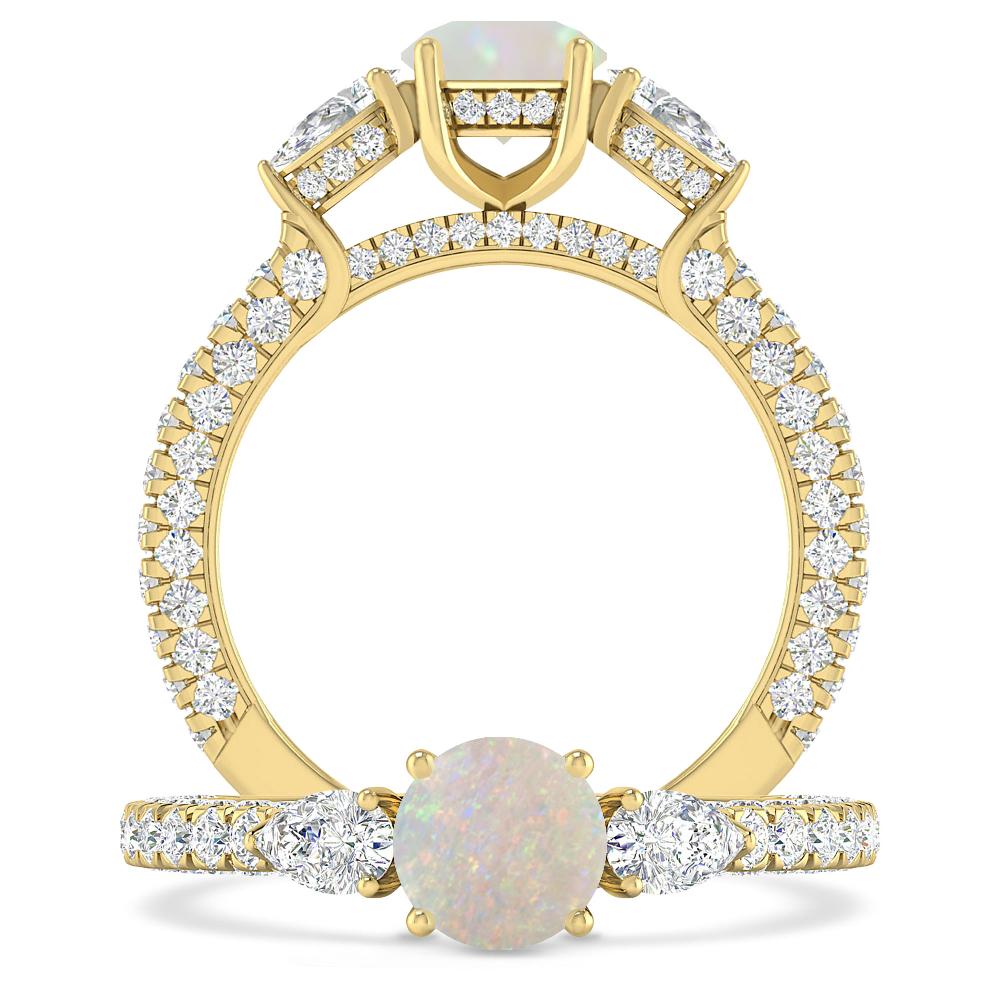 Yellow Gold - Opal