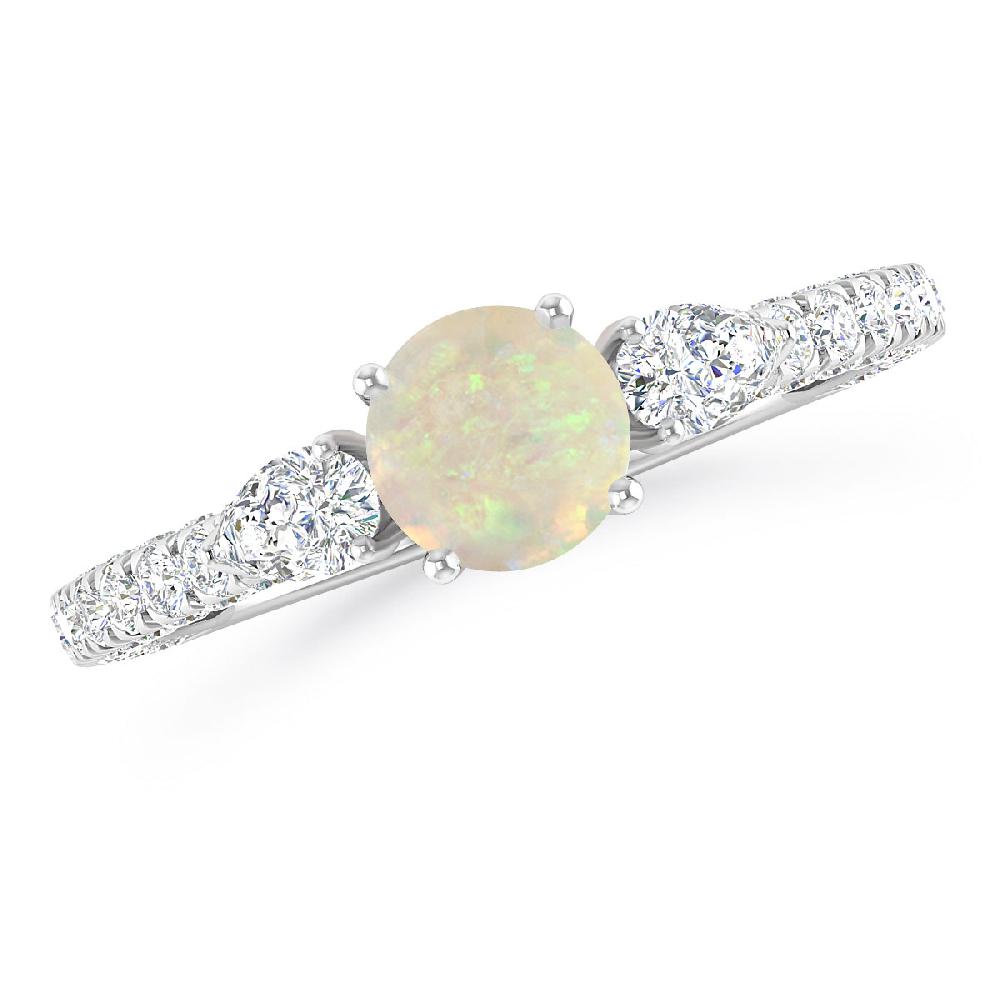 White Gold - Opal