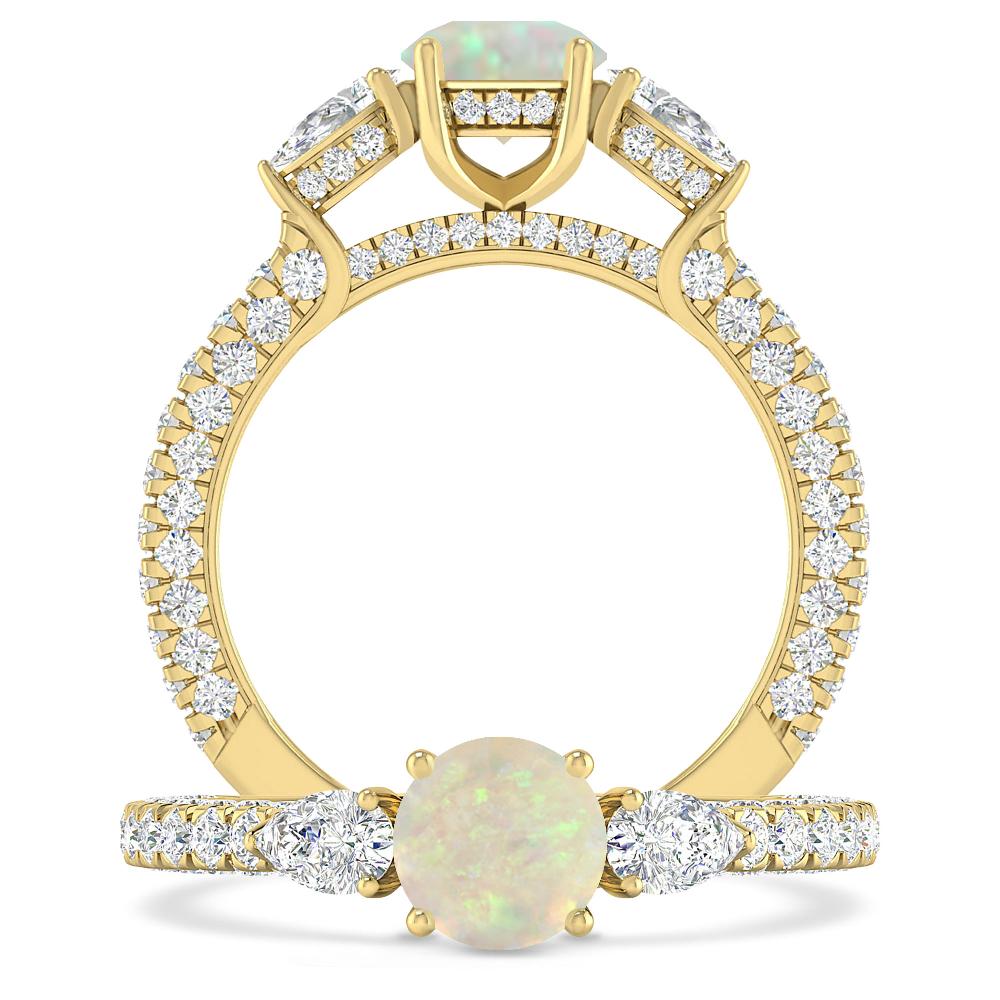 Yellow Gold - Opal