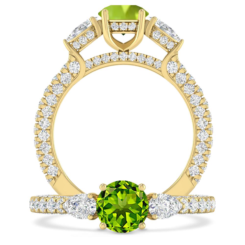 Yellow Gold - Peridot