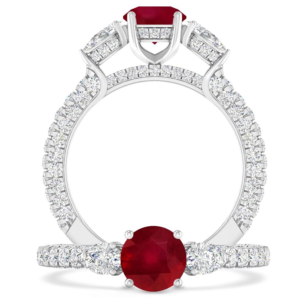 White Gold - Ruby