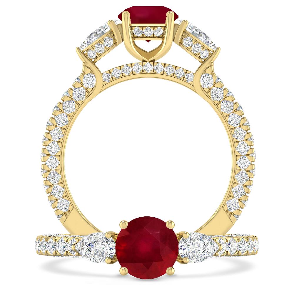 Yellow Gold - Ruby
