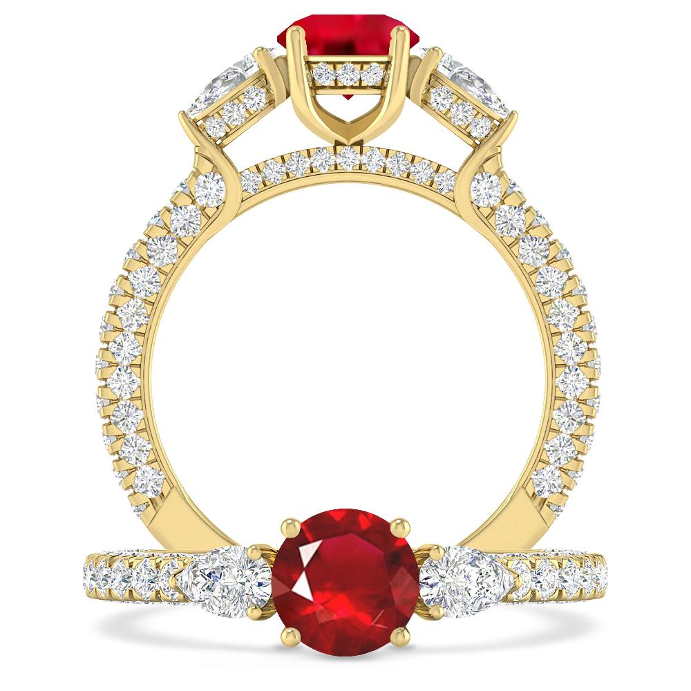 Yellow Gold - Ruby